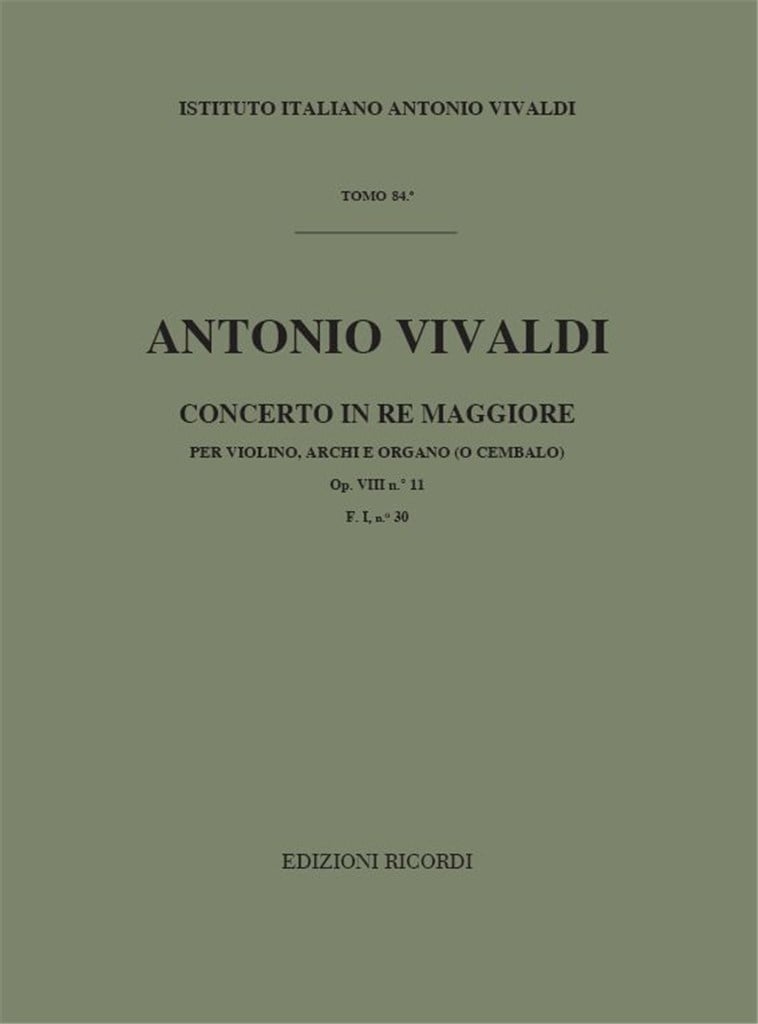 Concerti Per Vl., Archi E B.C.: In Re Op.VIII